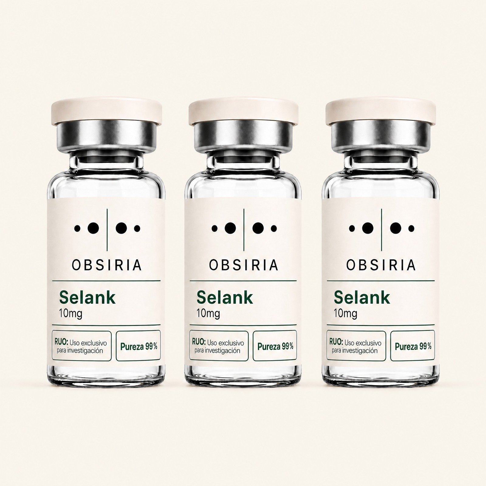 Selank 10mg, kit de 3 viales — OBSIRIA, producto de investigación