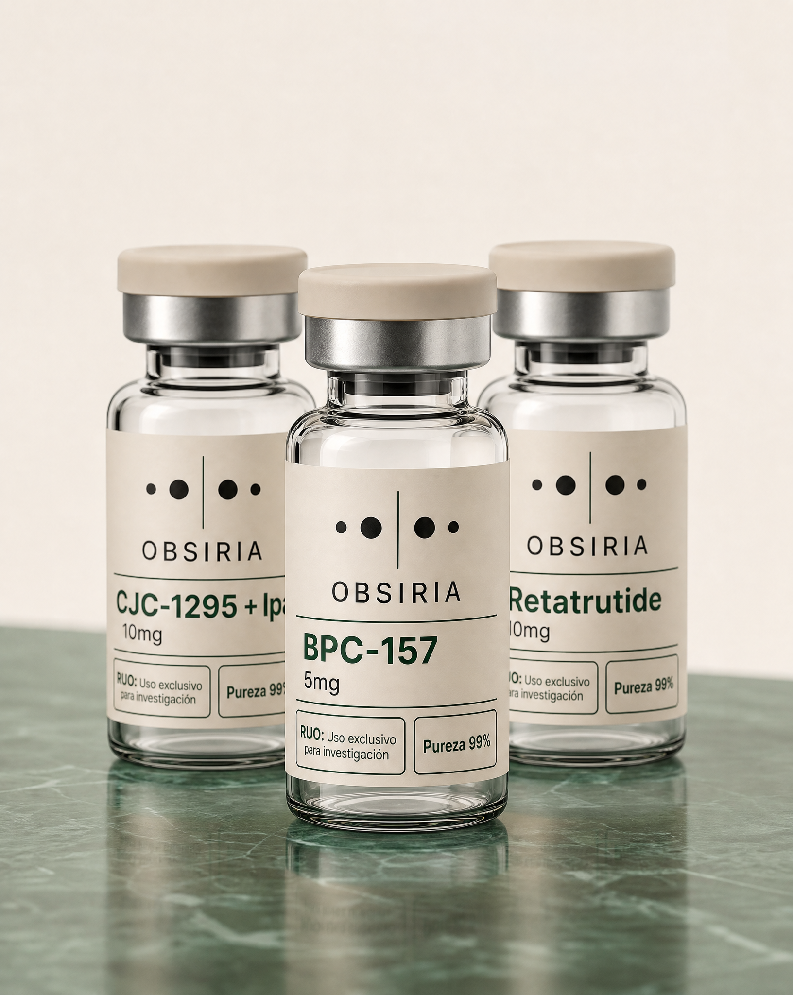 Viales OBSIRIA — cada lote con su COA