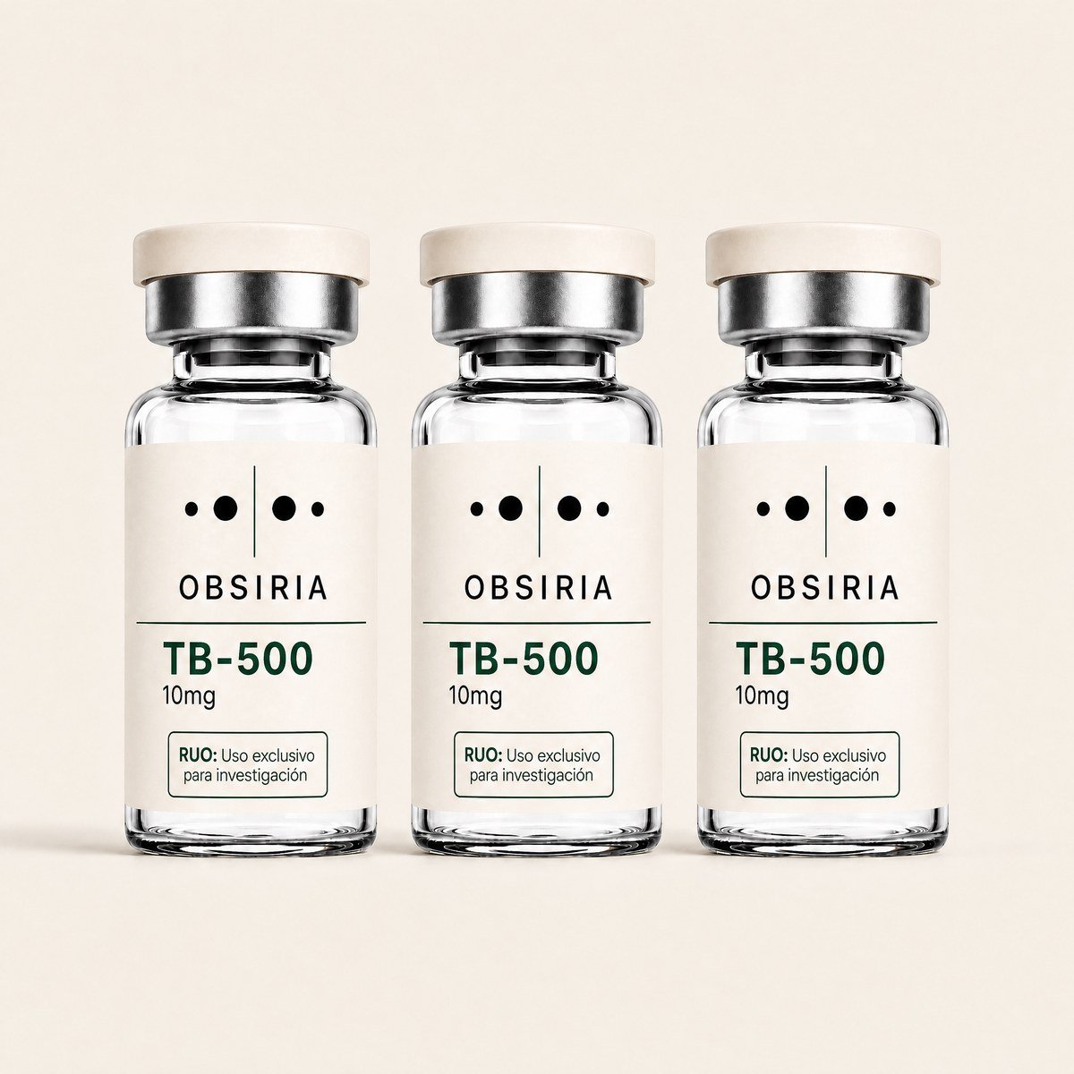 TB-500 10mg — 3-vial pack, OBSIRIA research product